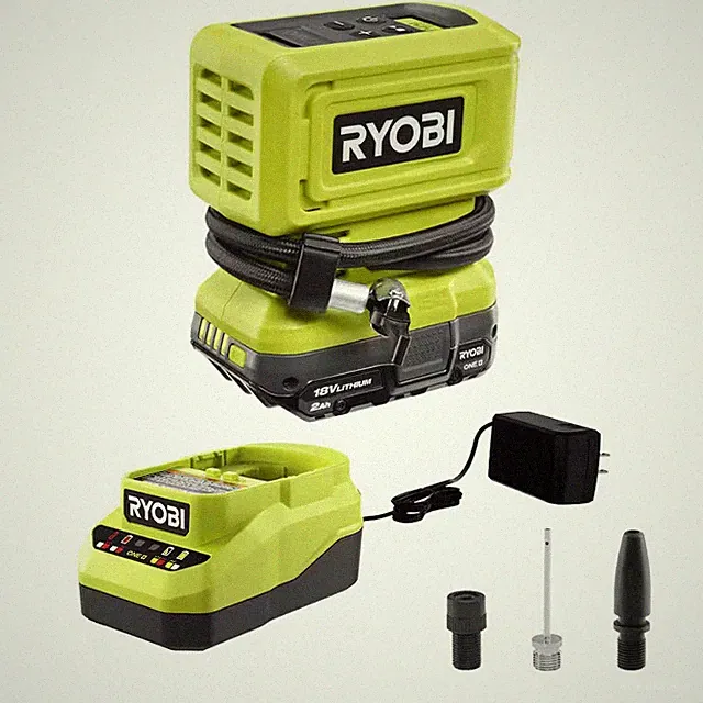 18V Cordless High Pressure Inflator Kit with 2.0 Ah Battery and Charger