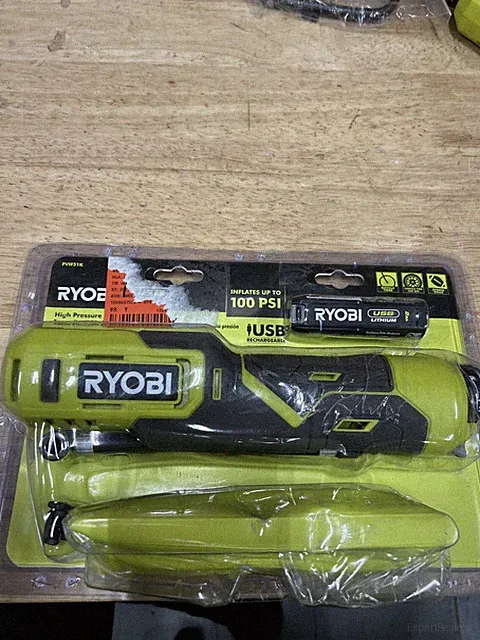 NEW RYOBI FVIF51K 4V High Presure Inflator Kit
